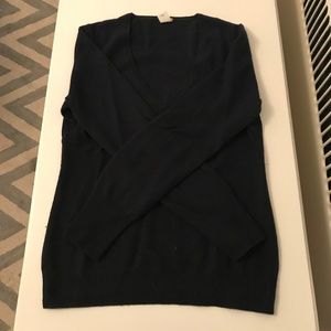 J. Crew Navy Cashmere Sweater